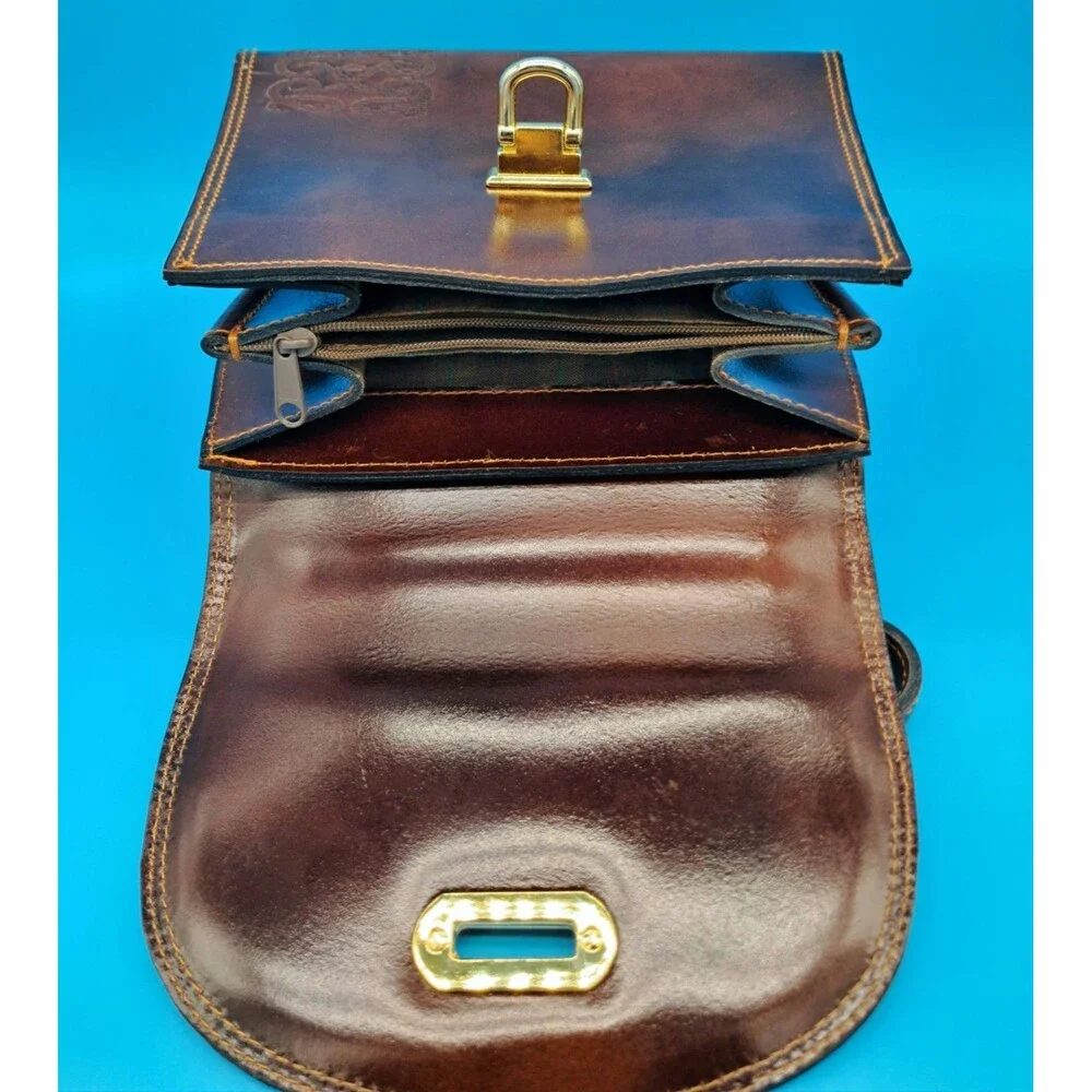 ✨ 70’S VINTAGE LUXURY  MINI PURSE GENUINE LEATHER RARE STYLE✨